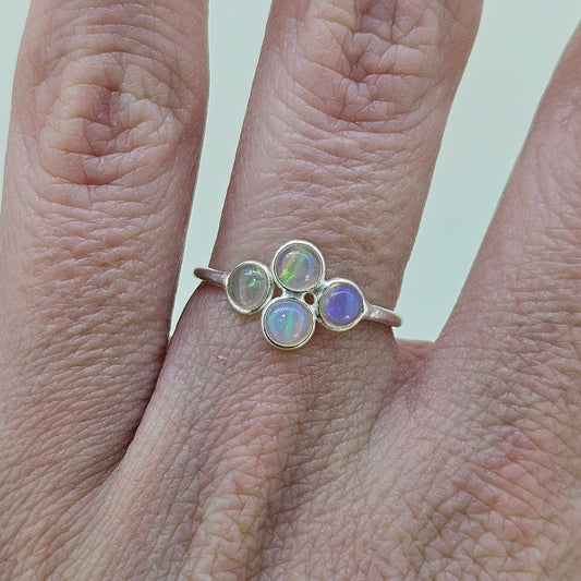 Sterling Ethiopian Opal Ring