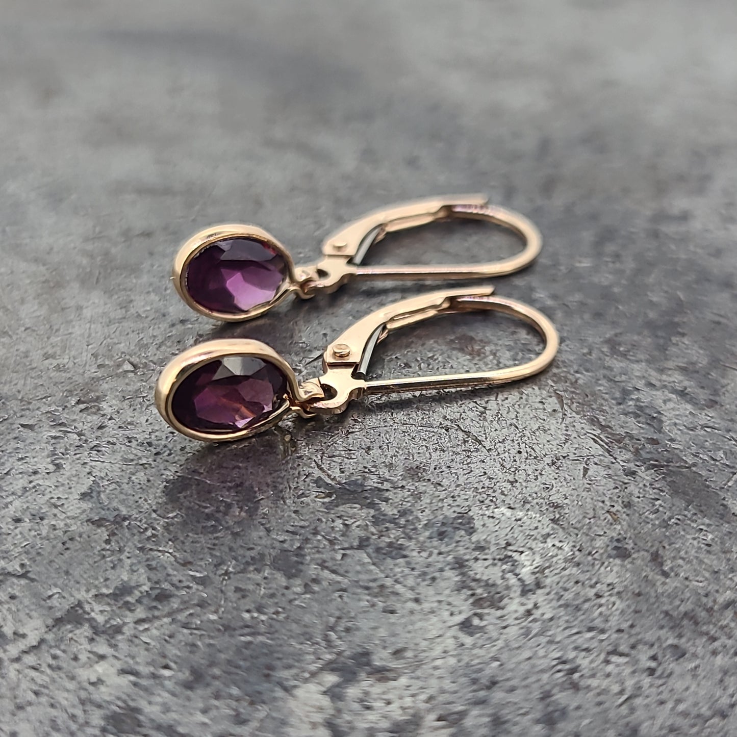 Rhodolite Garnet Earrings