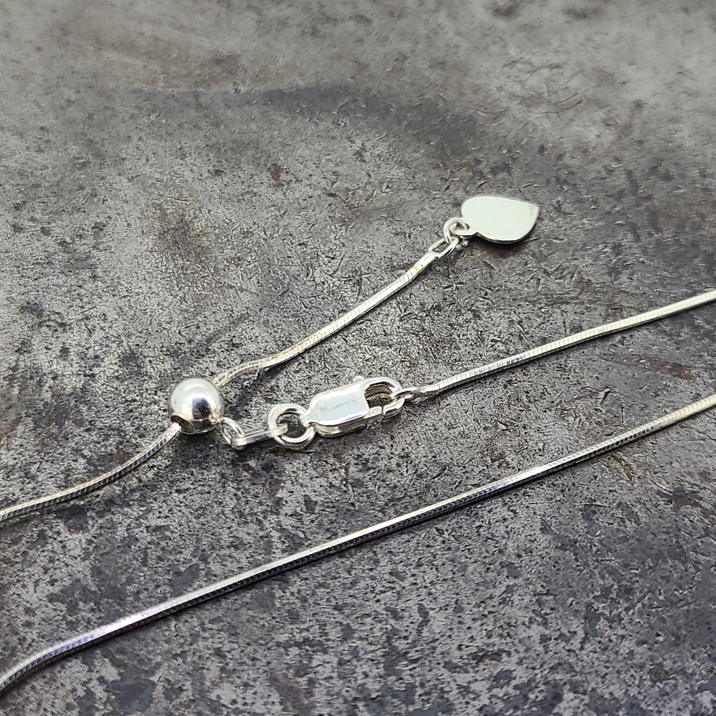 Adjustable Sterling Snake Chain