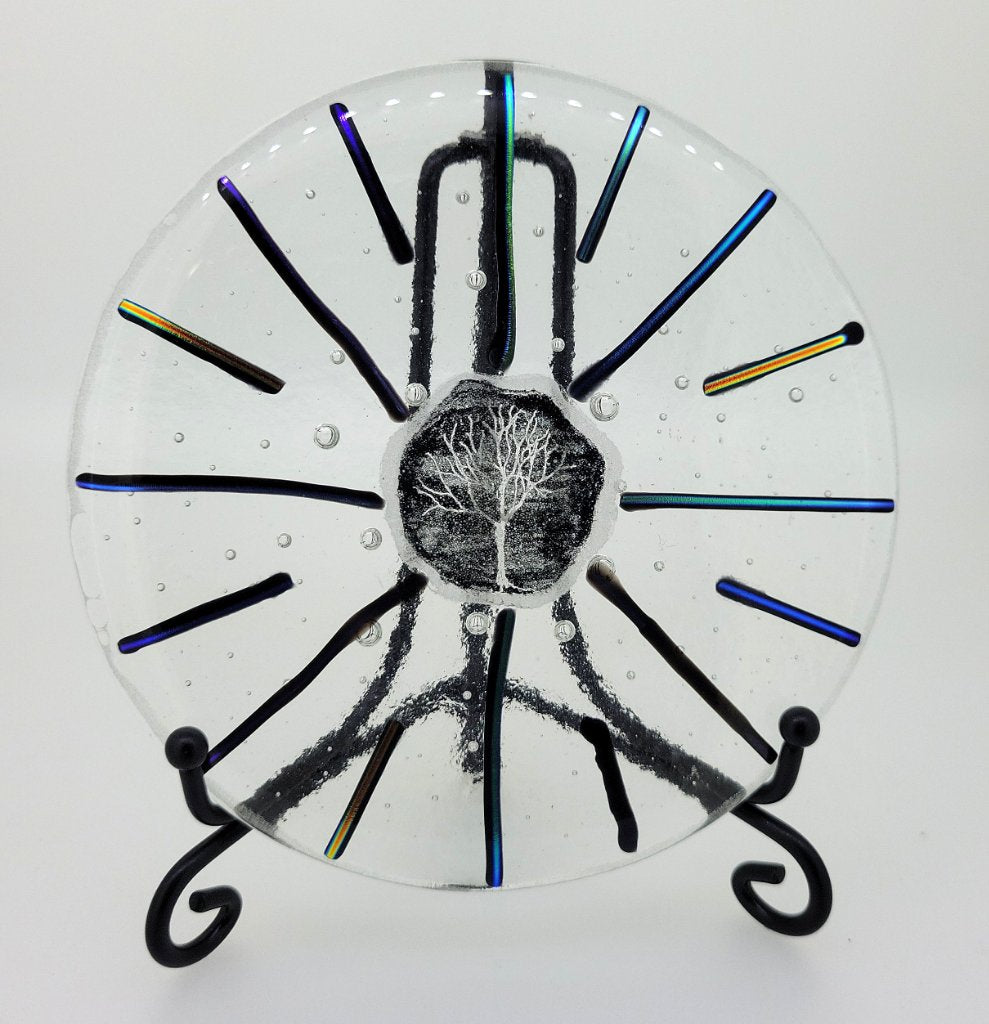 Fused Glass Millstone Plaque