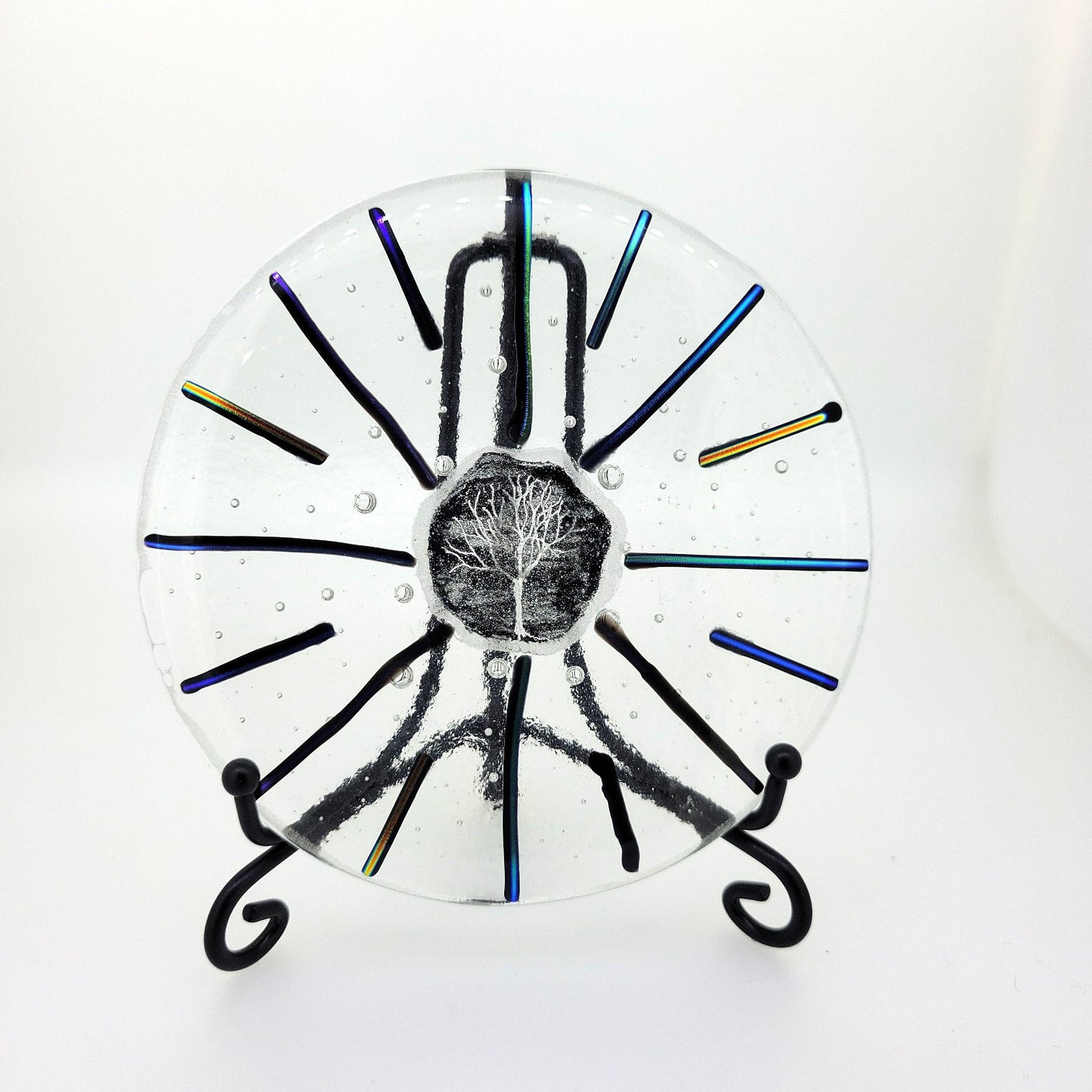 Fused Glass Millstone Plaque