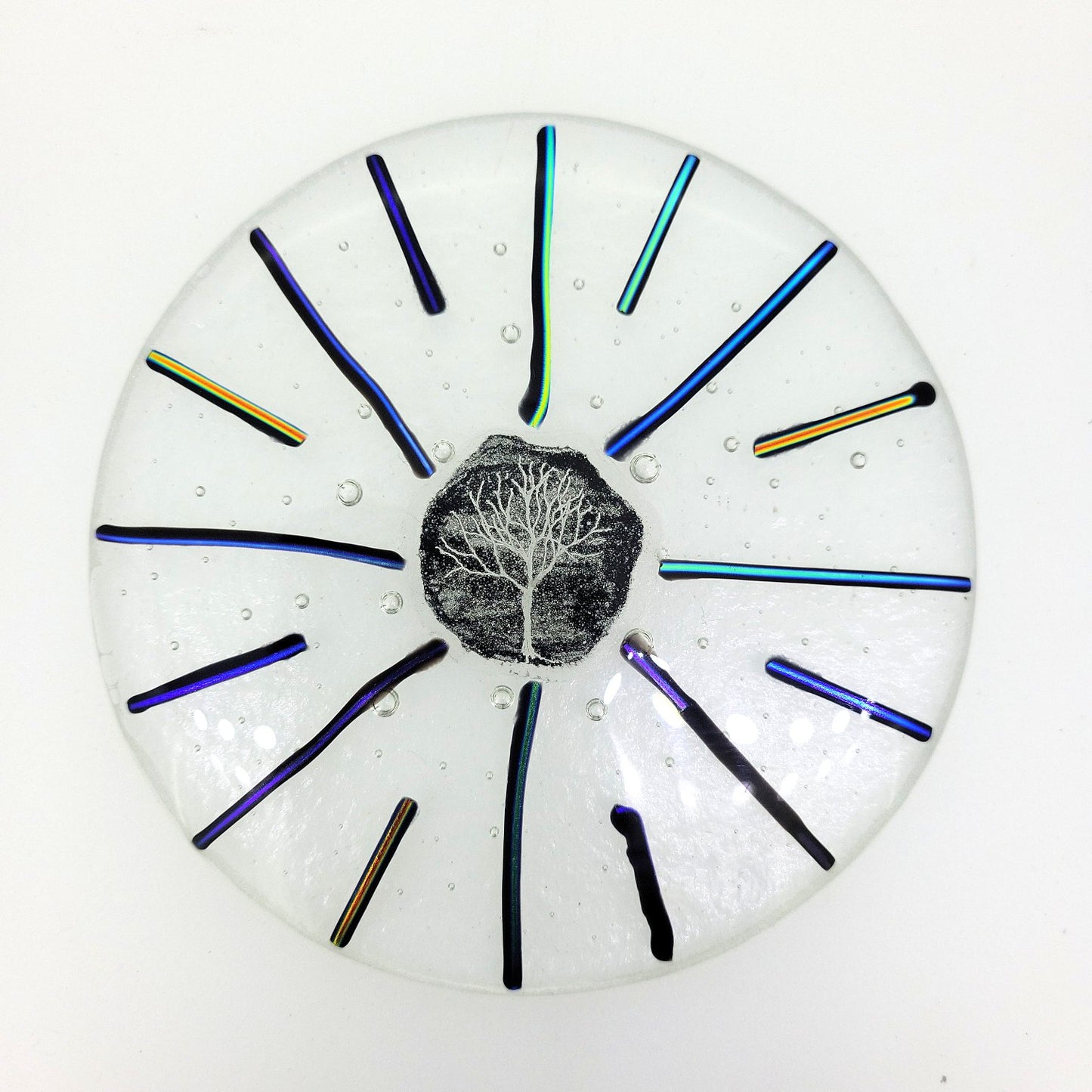 Fused Glass Millstone Plaque