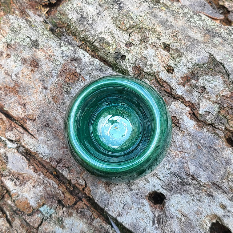 Handmade Jade Green Glaze Mini Pot