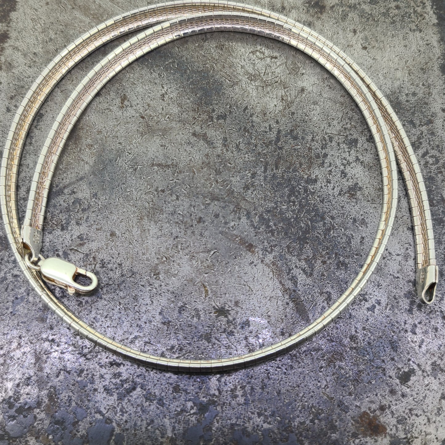 18" Sterling Omega Chain