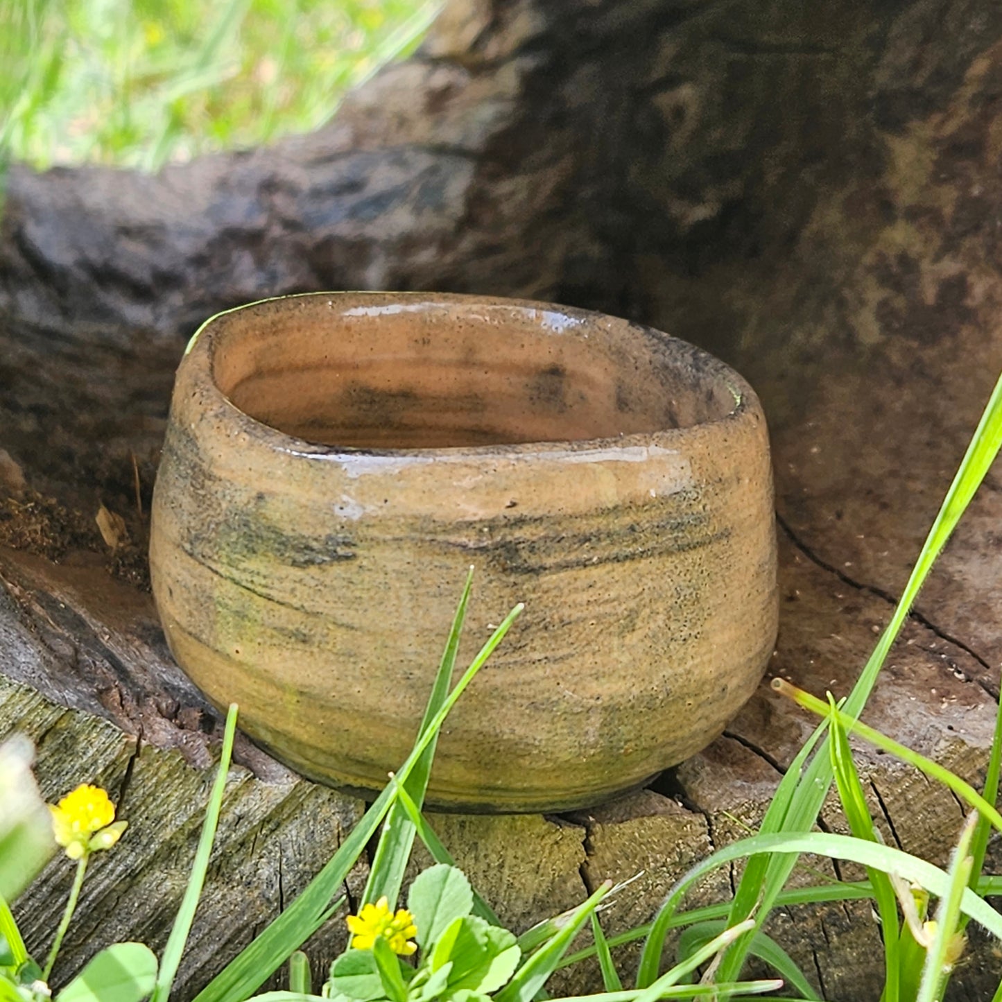 Brown Stoneware Dish