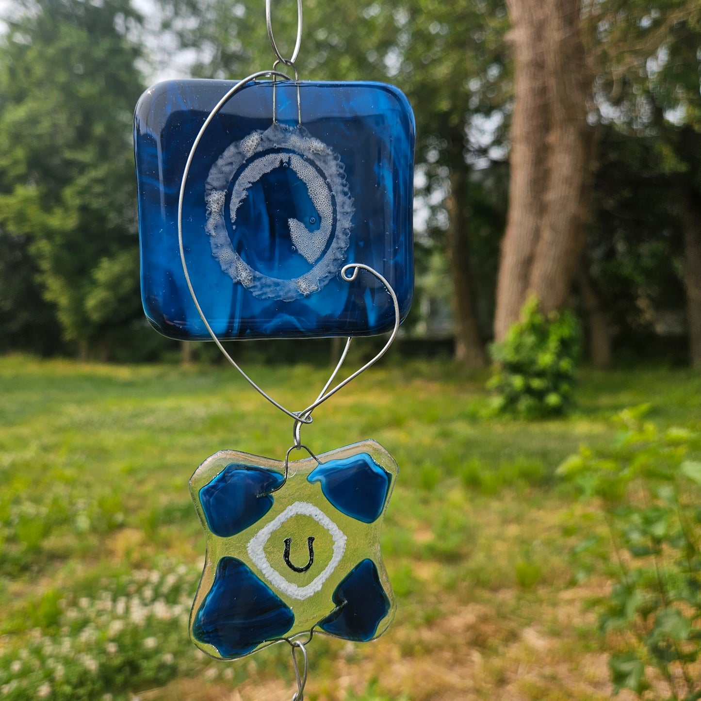 Fused Glass Horse Suncatcher