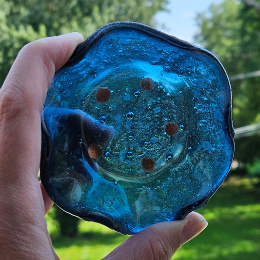 Fused Glass Wavy Dish