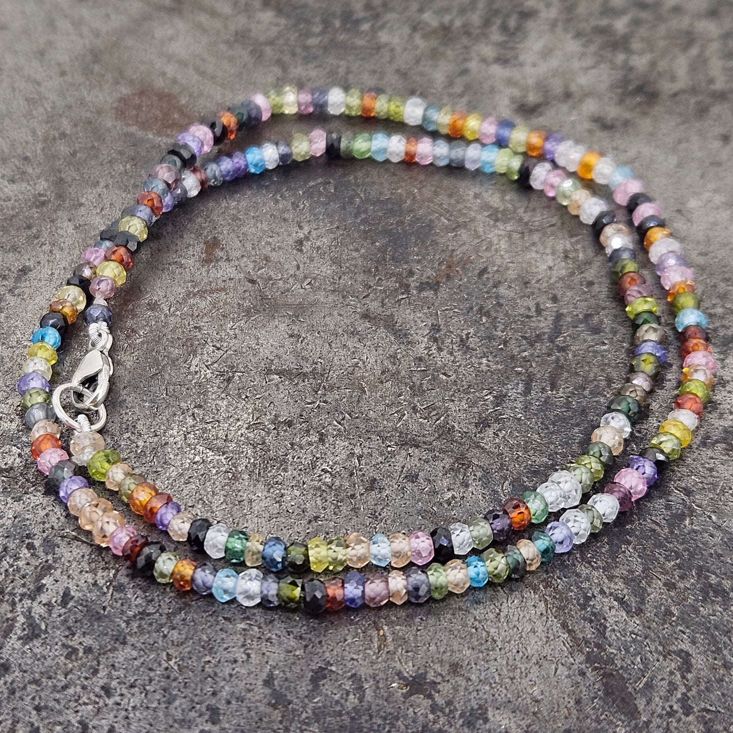 Choker Style Crystal Bead Necklace