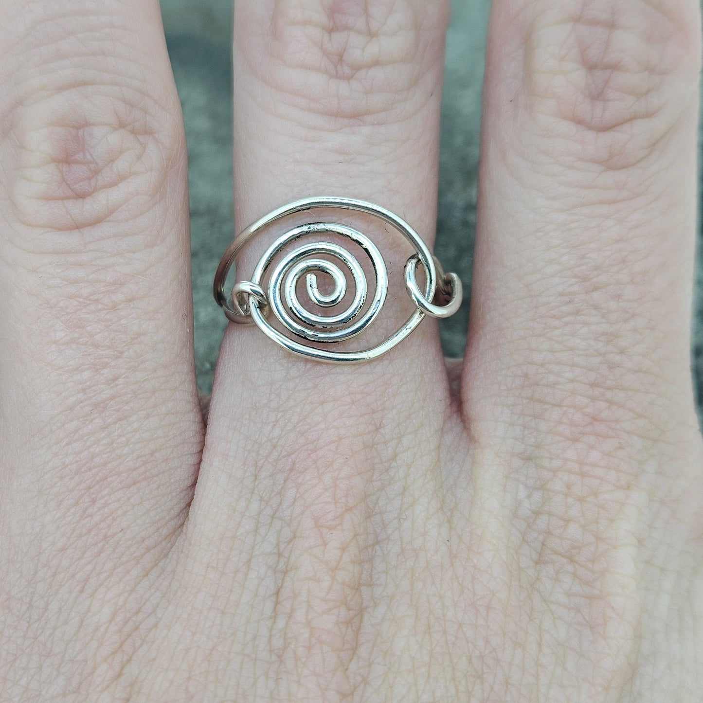 Handmade Sterling Silver Ring Sz. 8