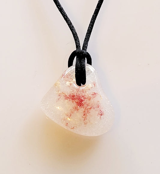 Fused Glass Heart Necklace