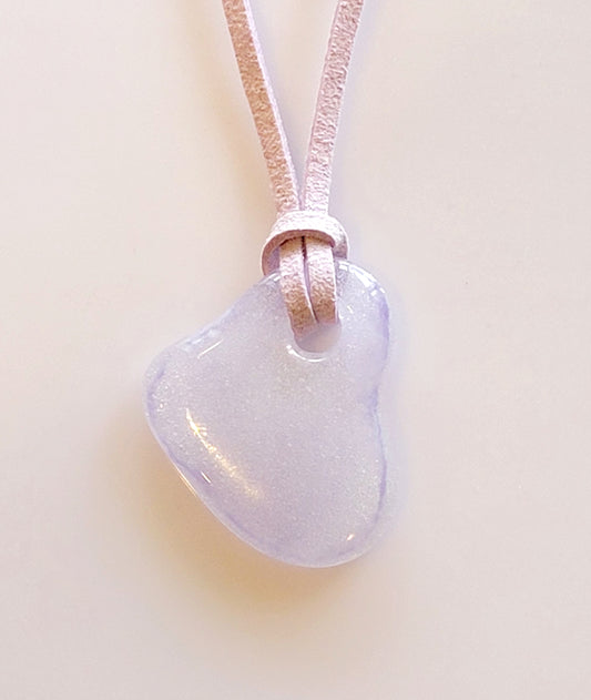 Fused Glass Heart Necklace