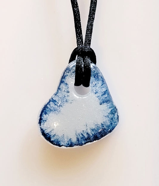 Fused Glass Heart Necklace