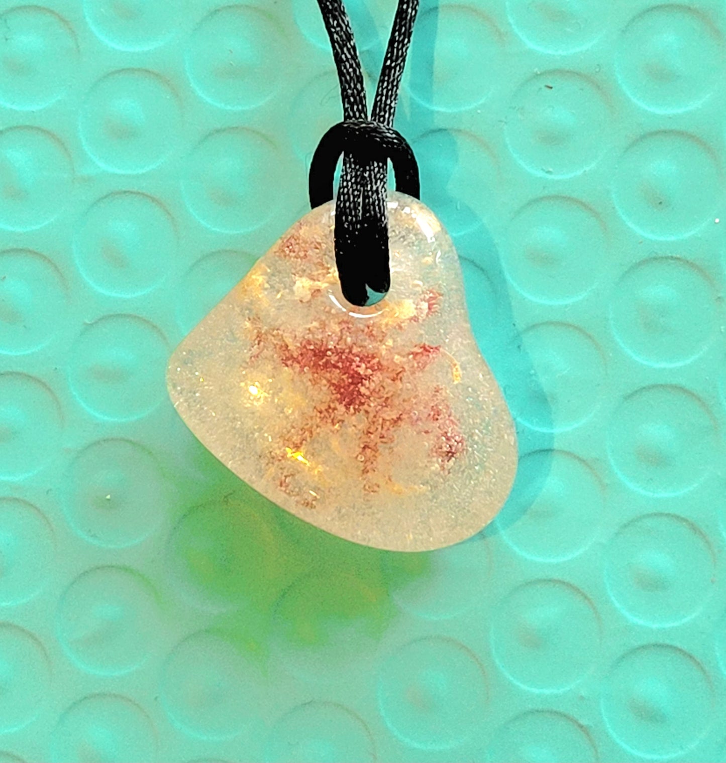 Fused Glass Heart Necklace