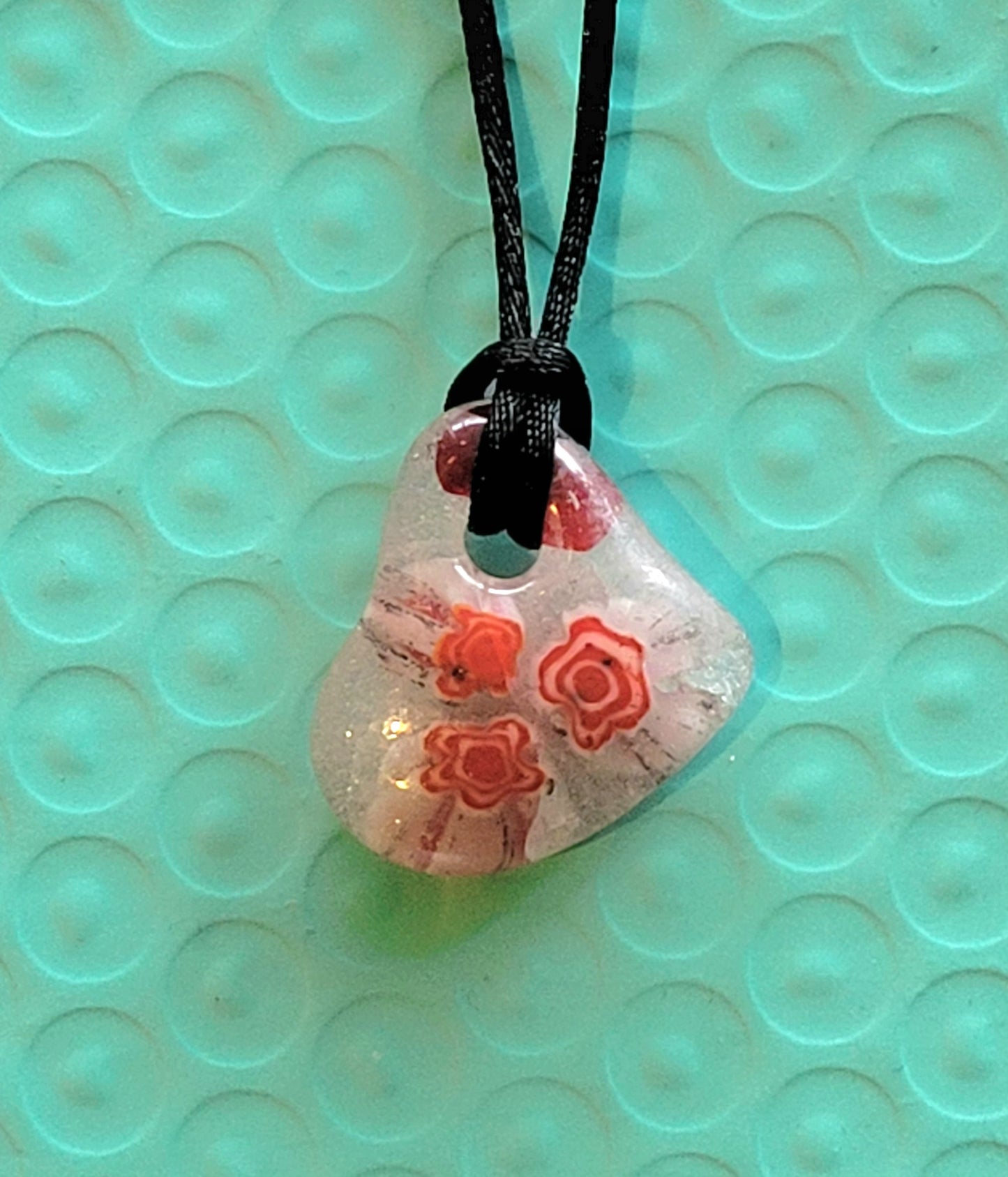 Fused Glass Heart Necklace