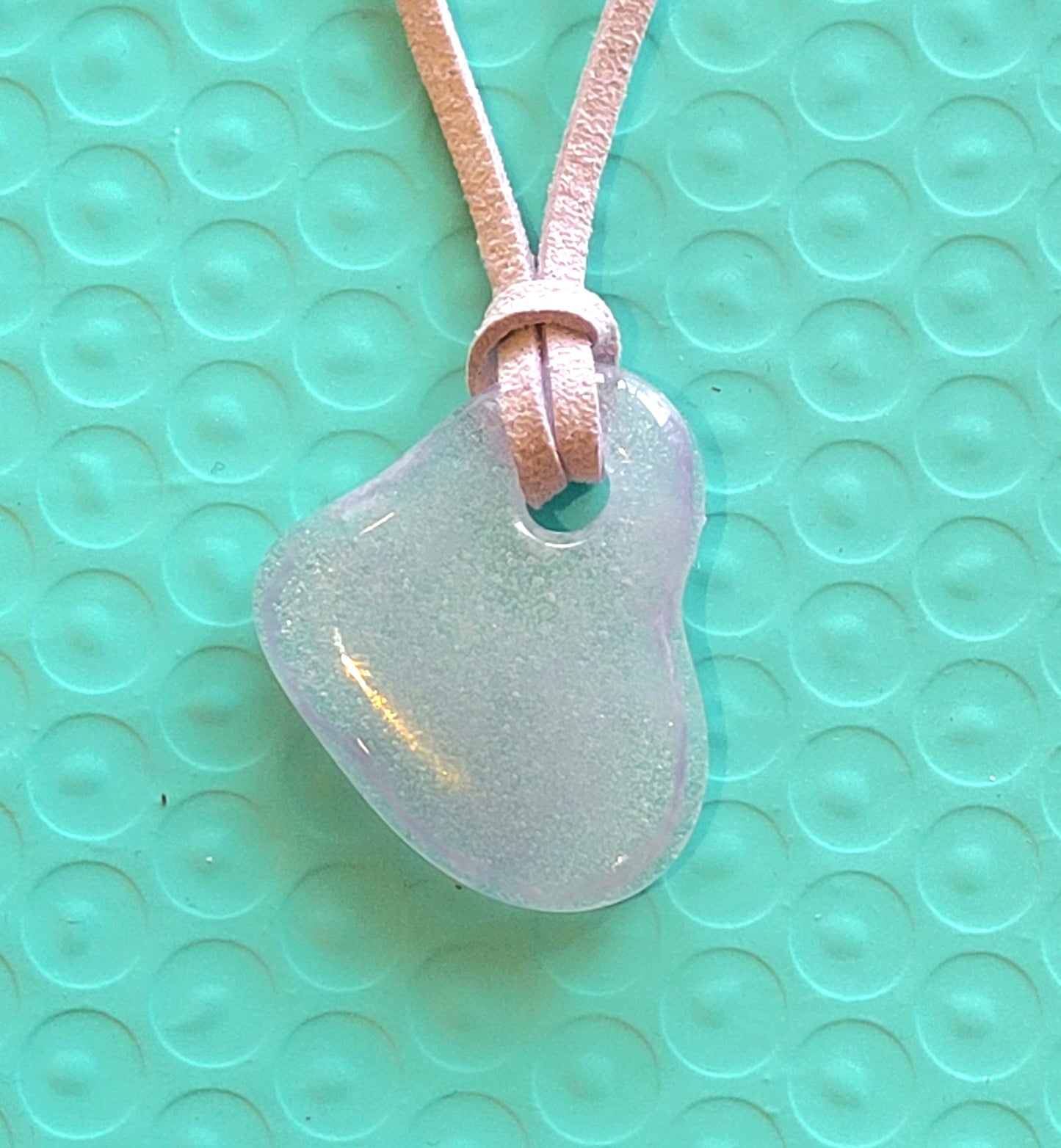 Fused Glass Heart Necklace