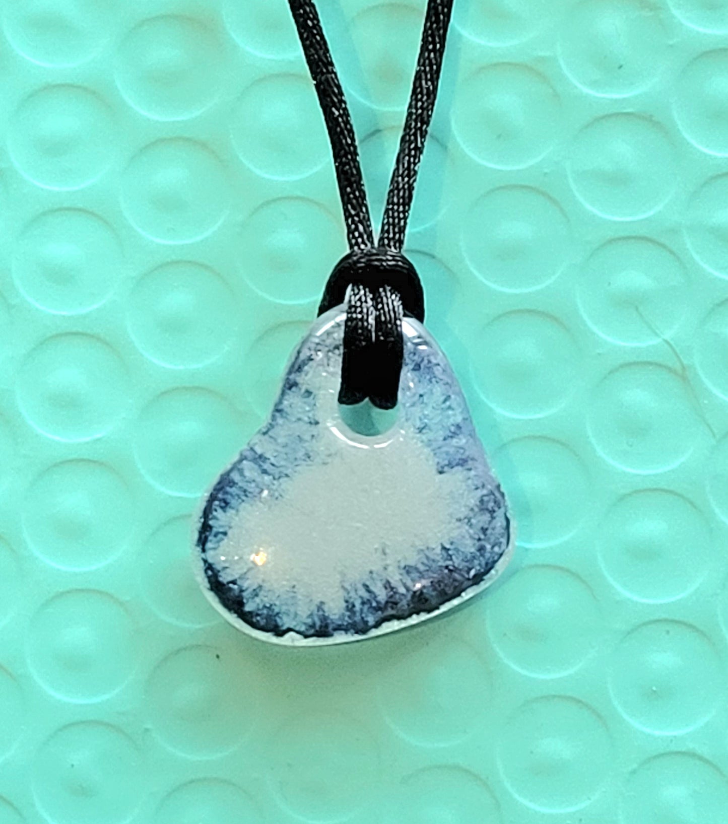 Fused Glass Heart Necklace