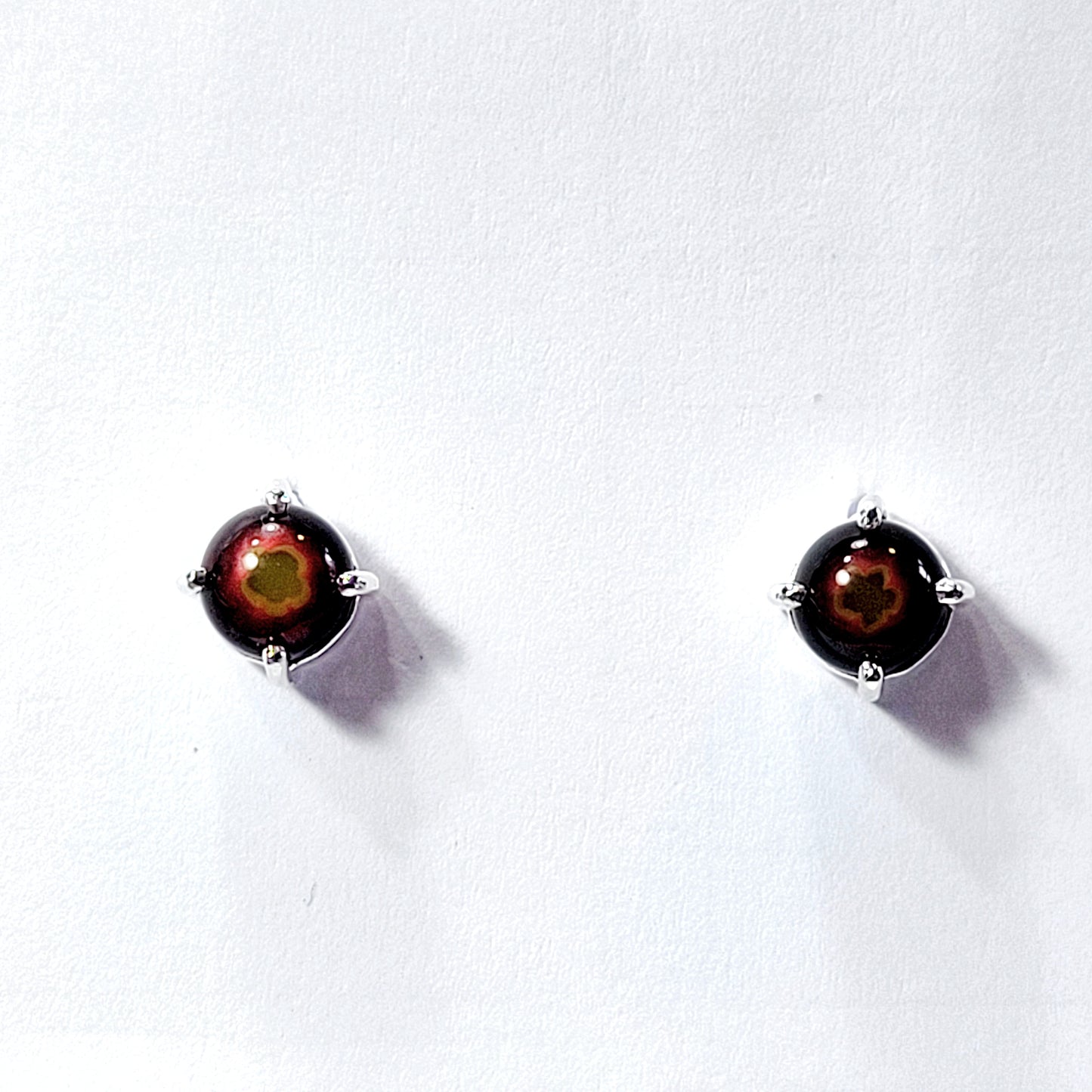 5.5 mm Fused Glass Stud Earrings