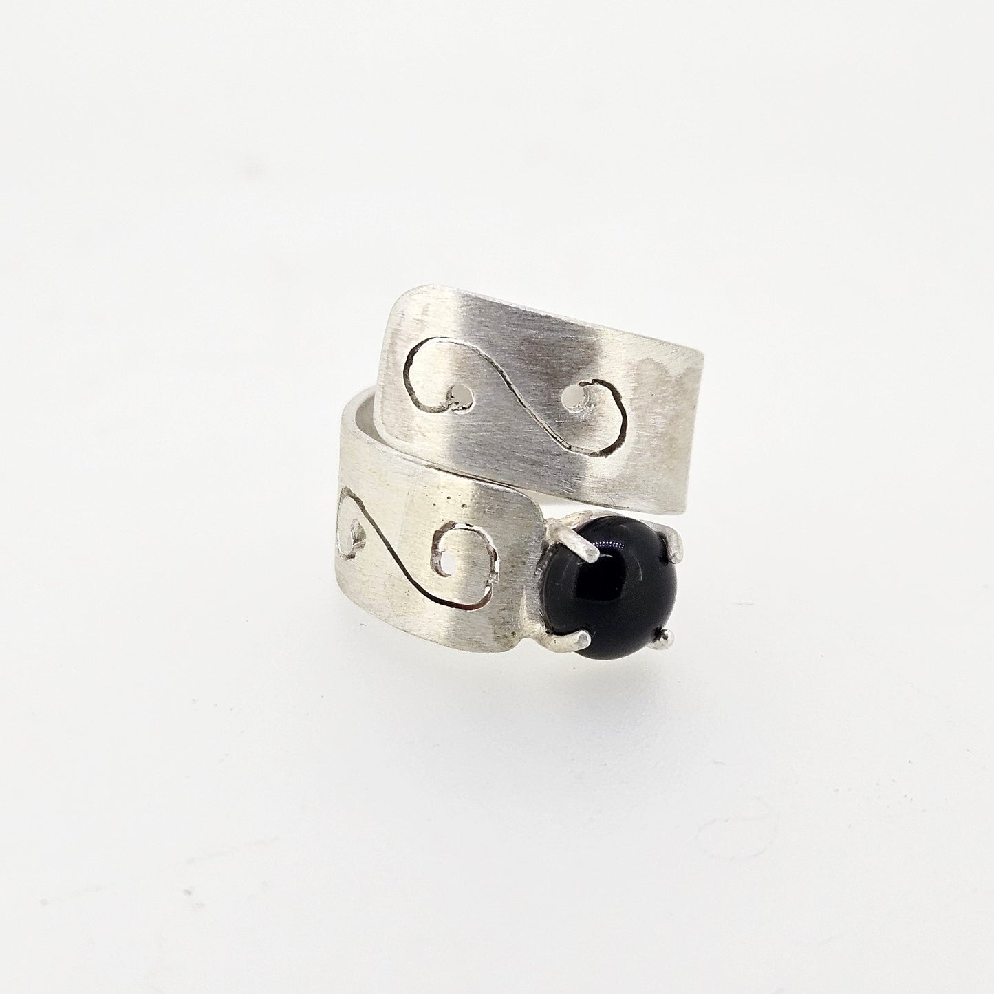 Handmade Sterling Silver and Black Onyx Ring