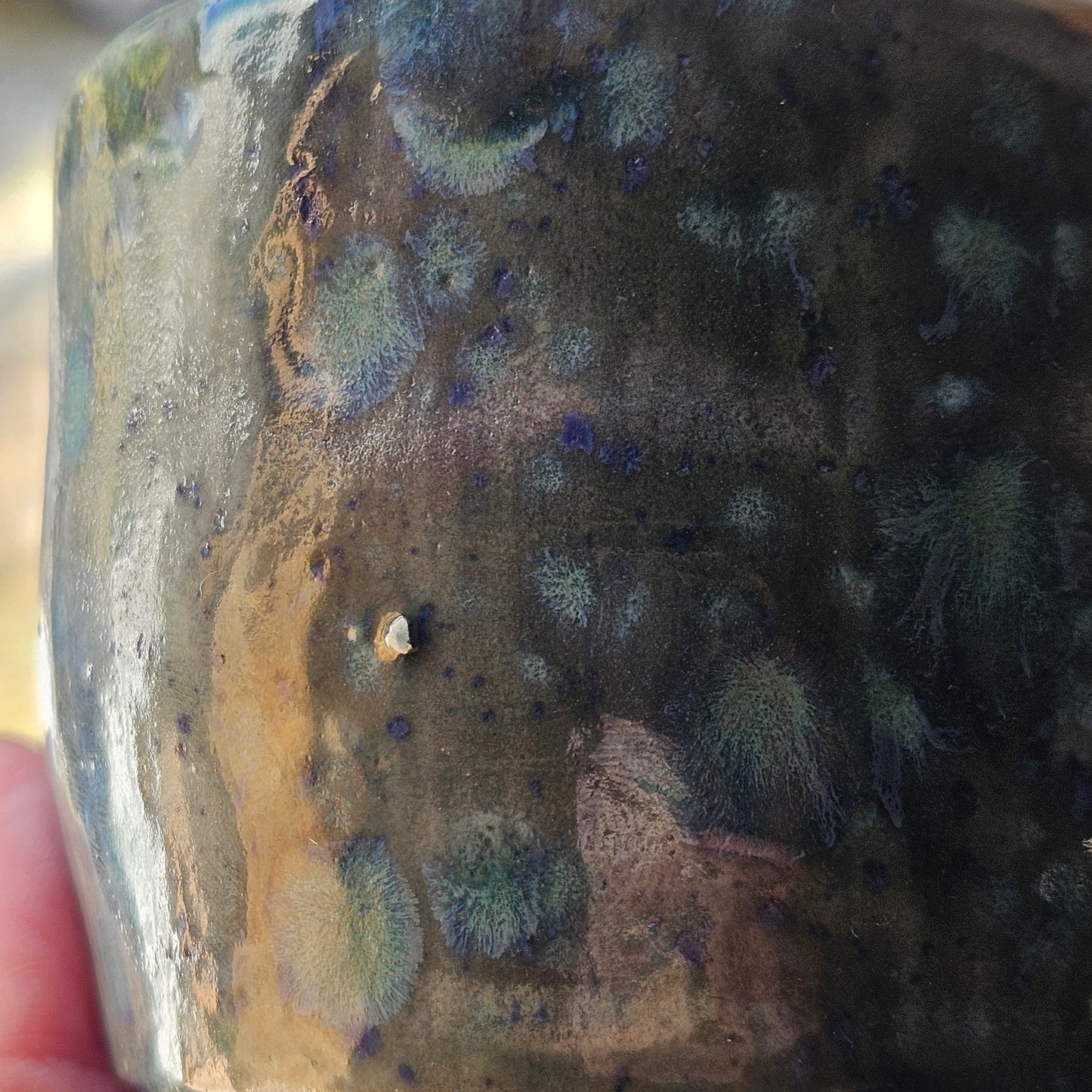 Blue Azure Brown Stoneware Bowl (second)