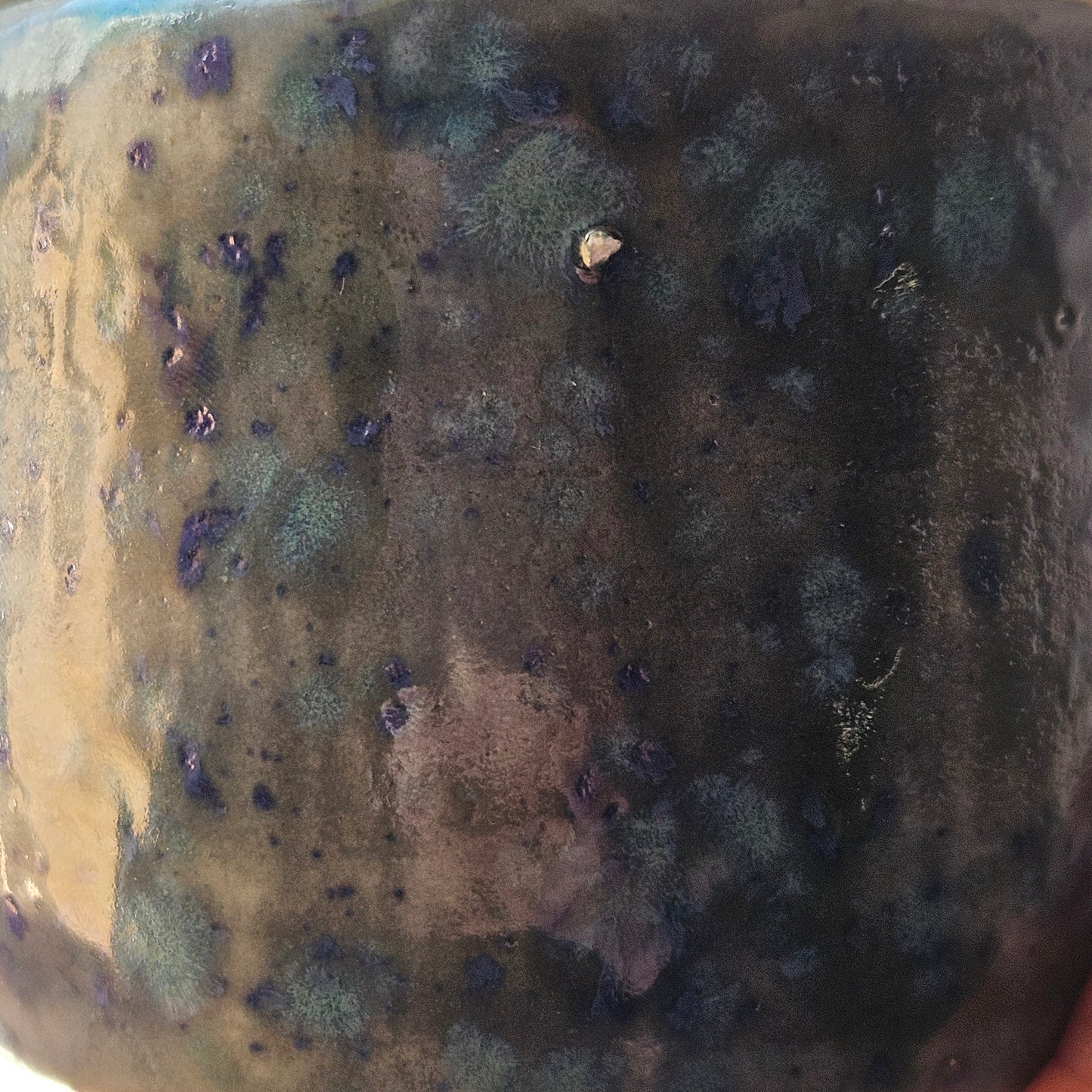 Blue Azure Brown Stoneware Bowl (second)