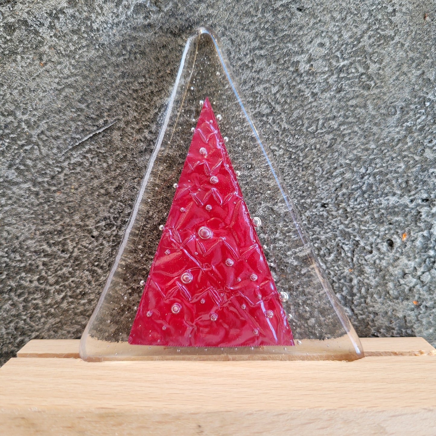Fused Glass Christmas Tree Decoraton