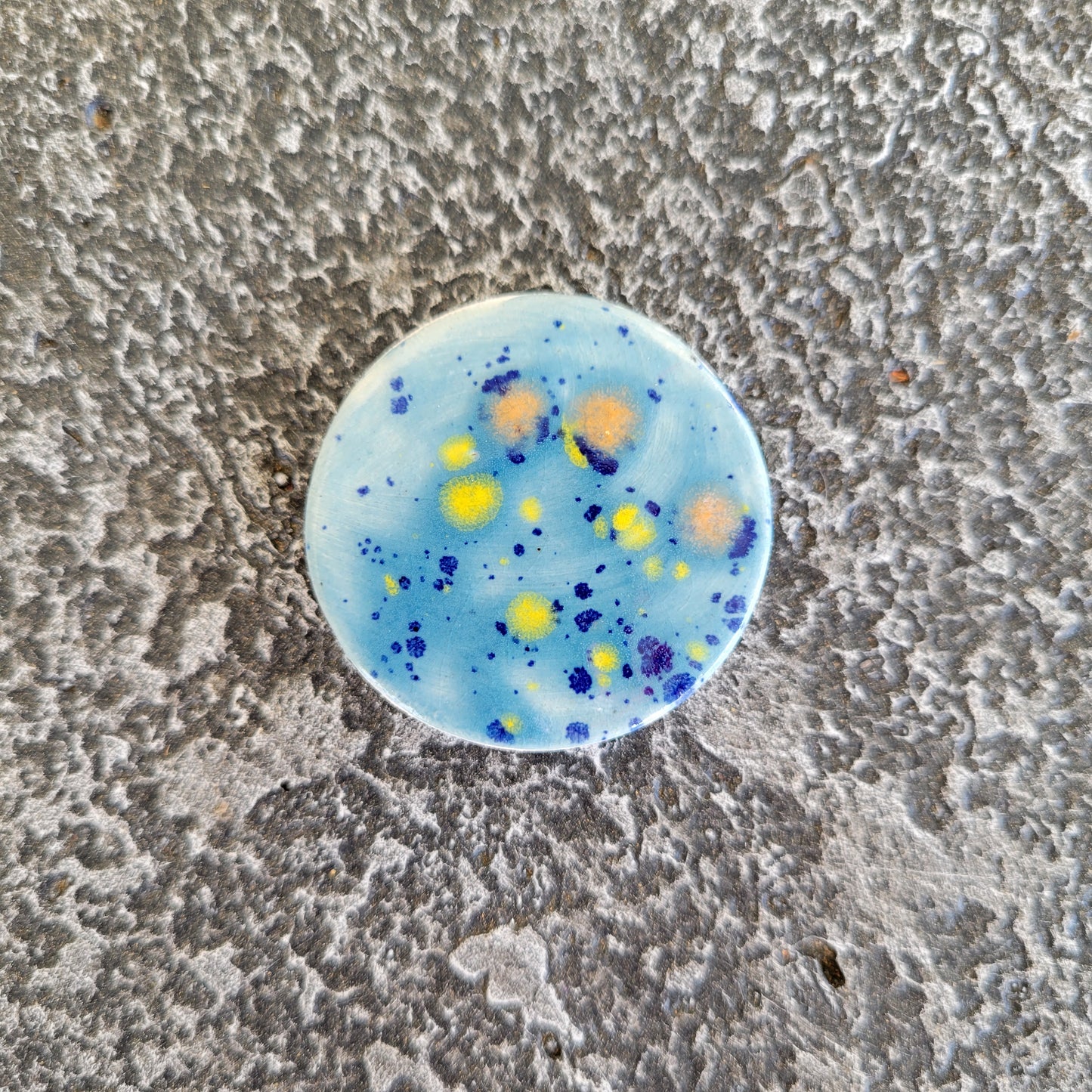 Handmade Speckled Refrigerator Magnet