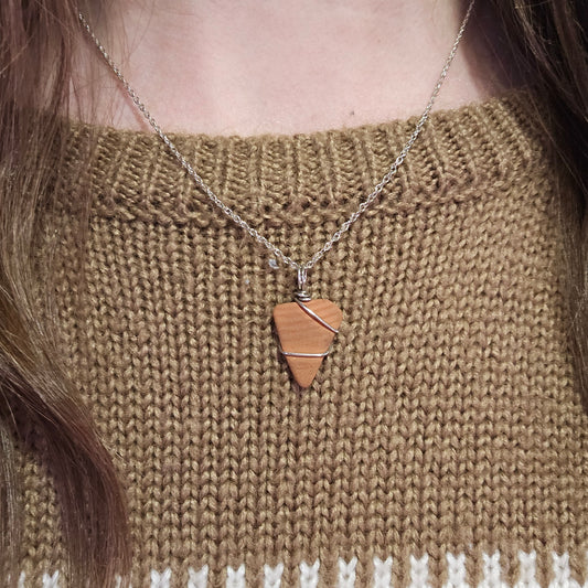 Hand Wrapped Genuine Sea Clay Necklace