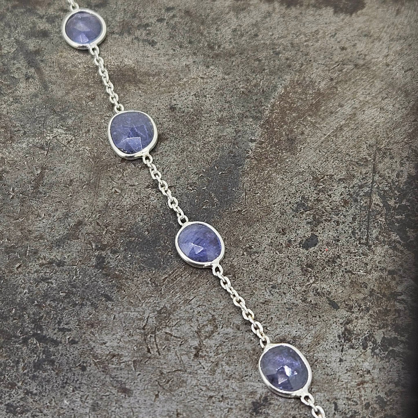 Sterling Silver Tanzanite Bracelet