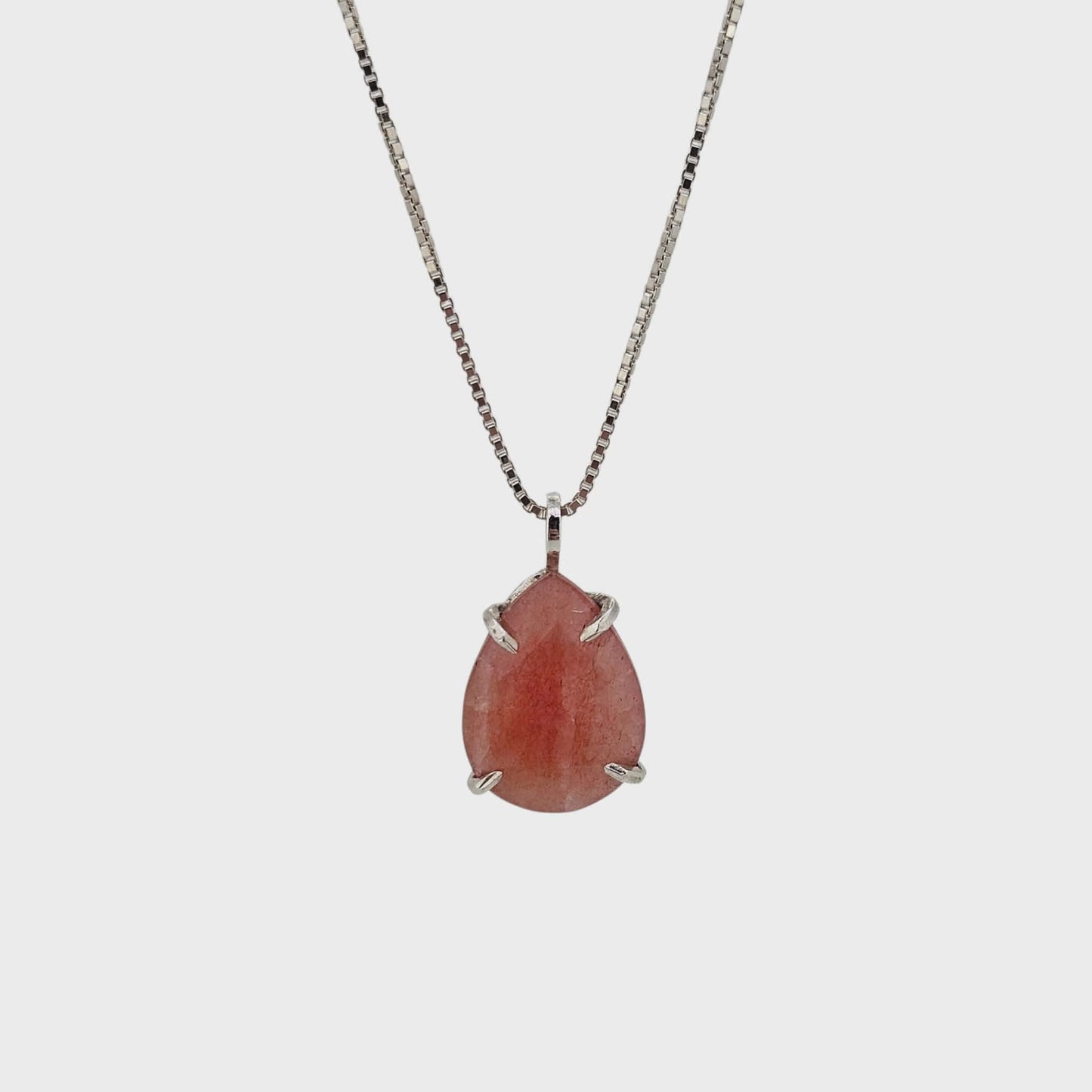 Handmade Rhodochrosite Necklace