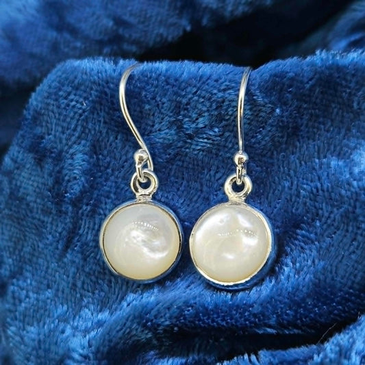 Sterling Mother of Pearl Earrings