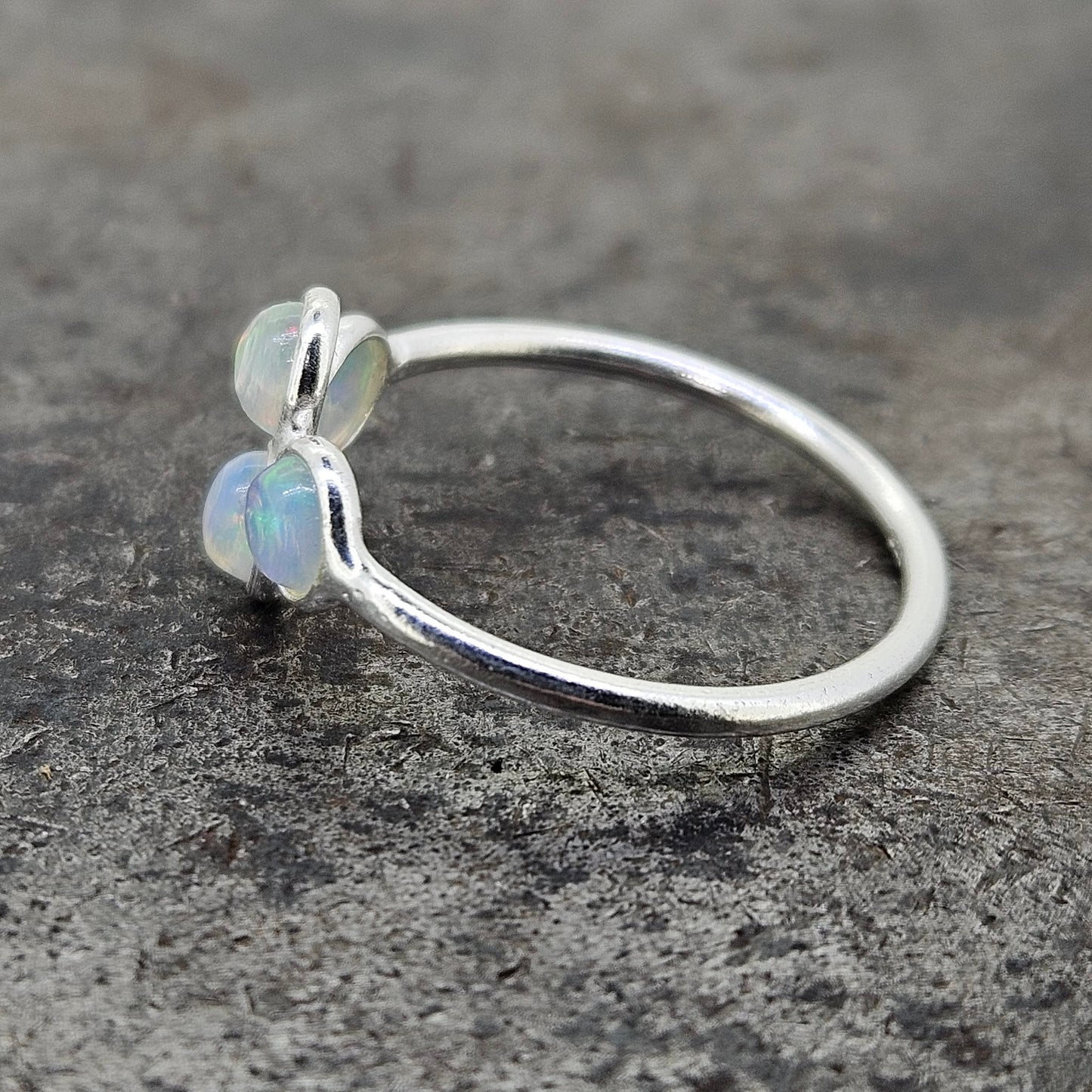Sterling Ethiopian Opal Ring