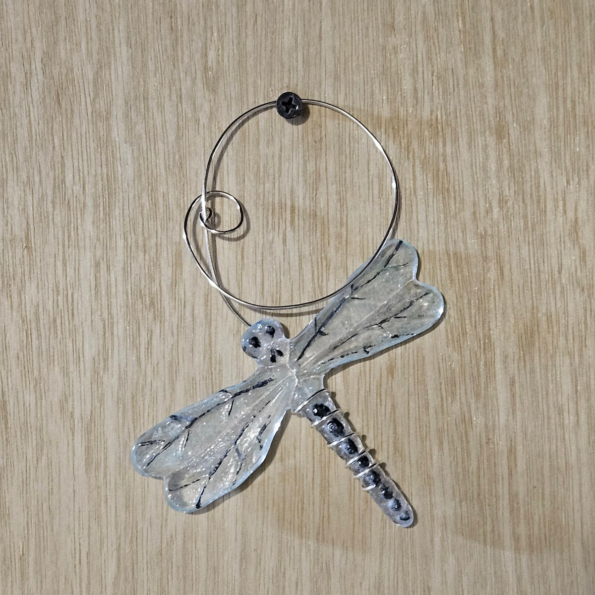 Handmade Fused Glass Dragonfly Suncatcher