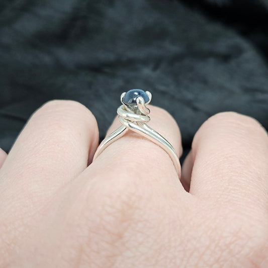 Handmade Sterling Star Sapphire Ring