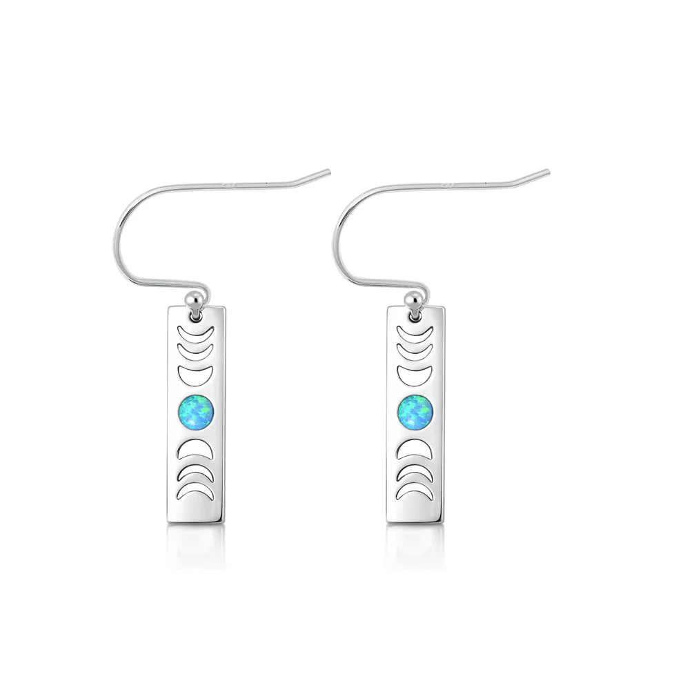Silver Moon Earrings