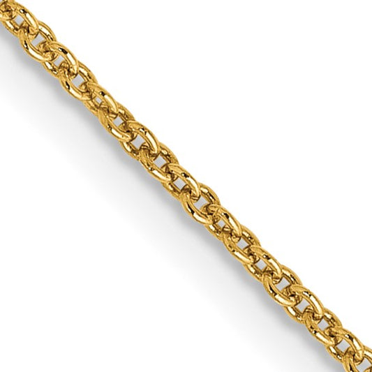 14k 18" cable chain