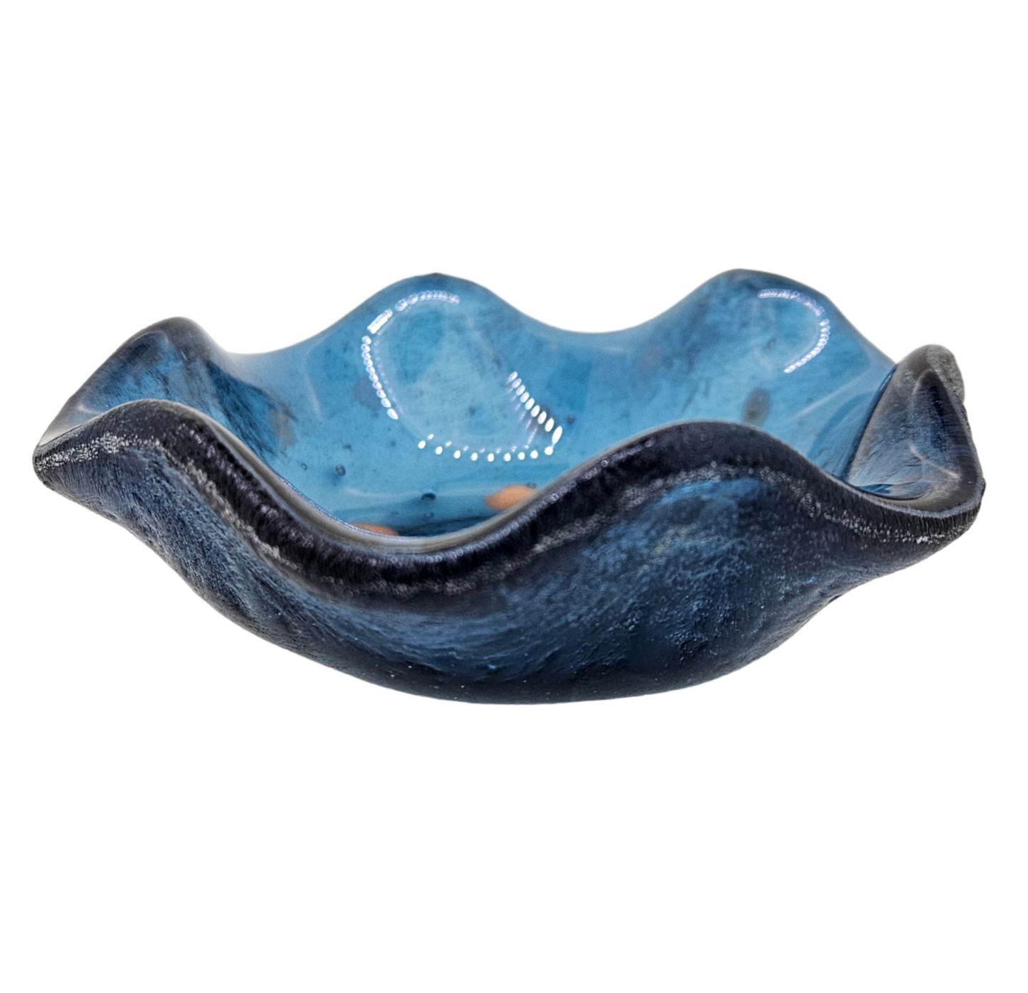 Fused Glass Wavy Dish