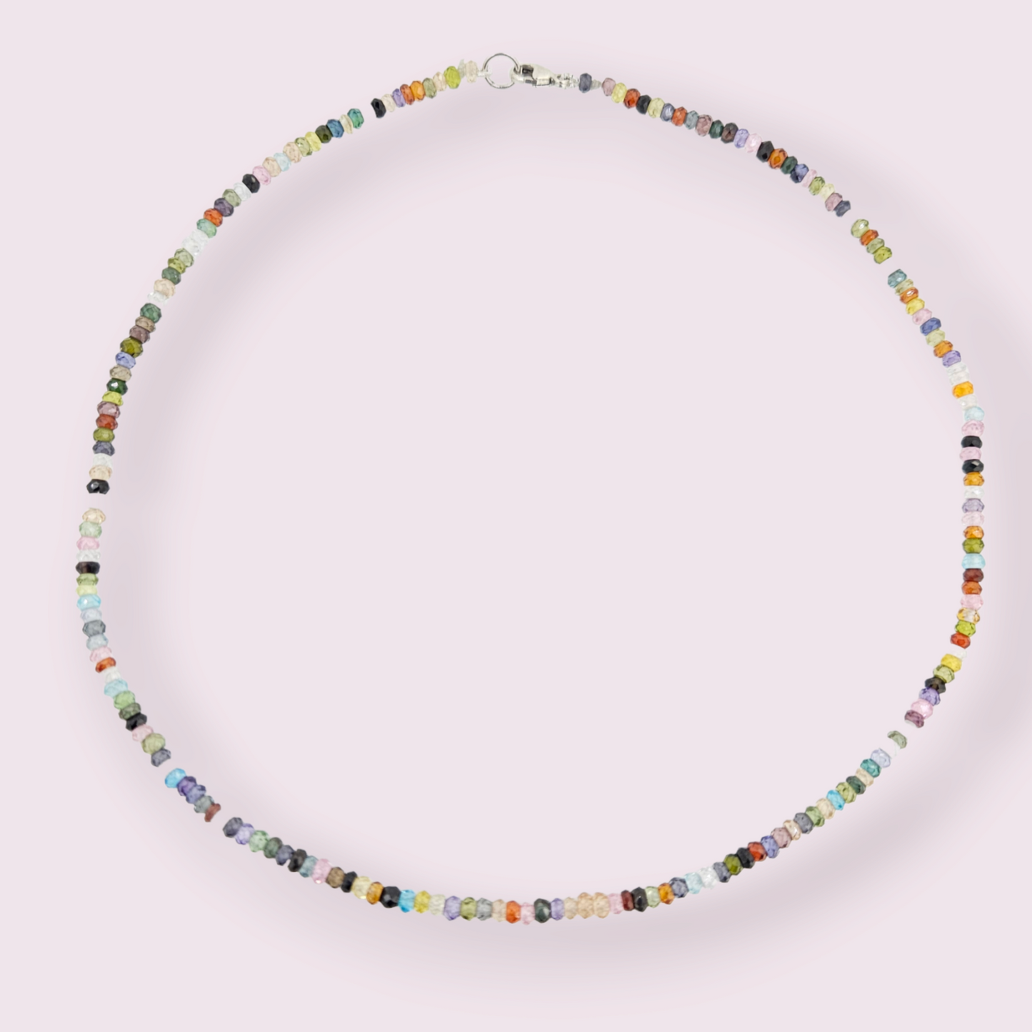 Choker Style Crystal Bead Necklace