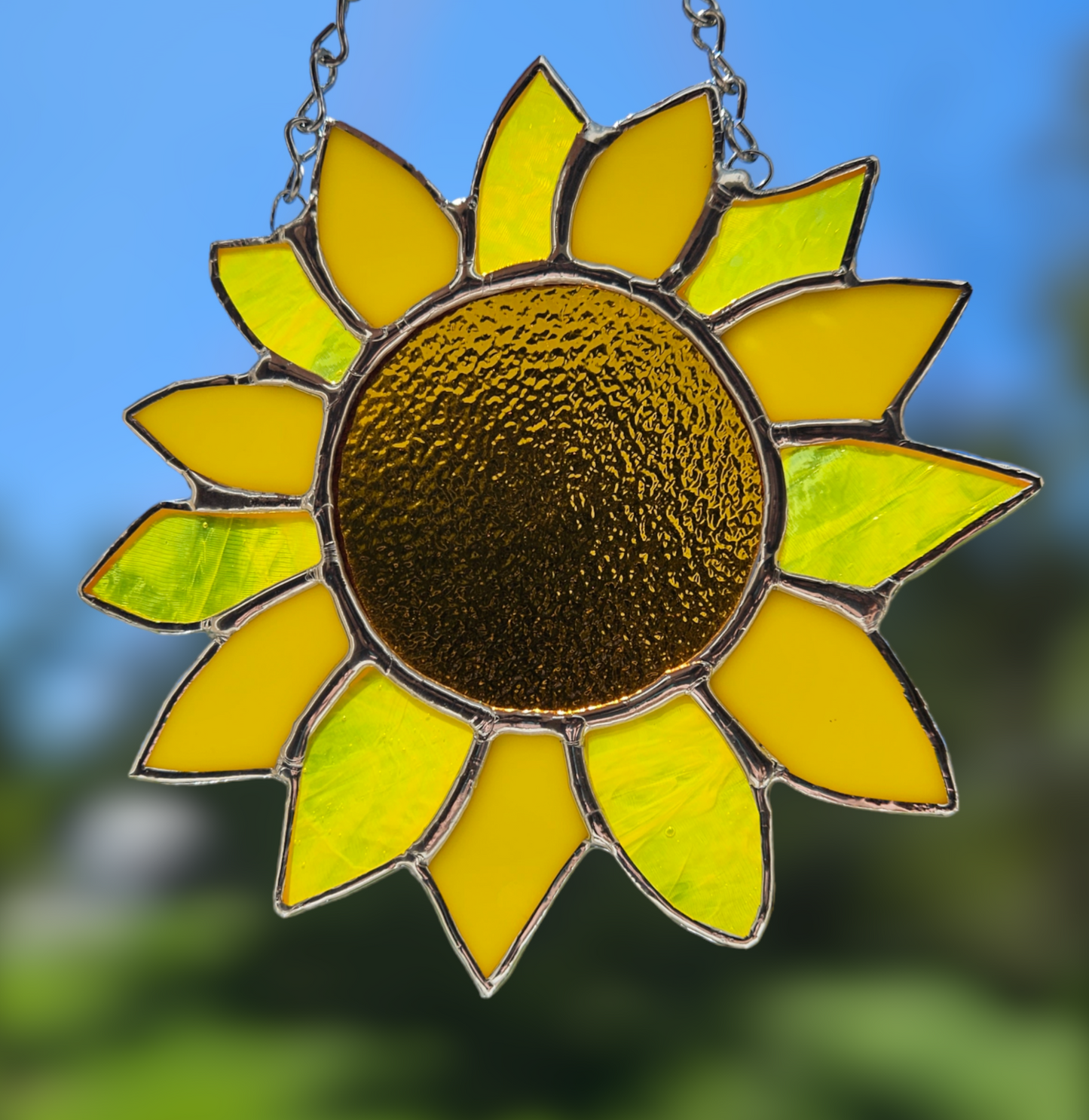 Stained Glass Sunflower