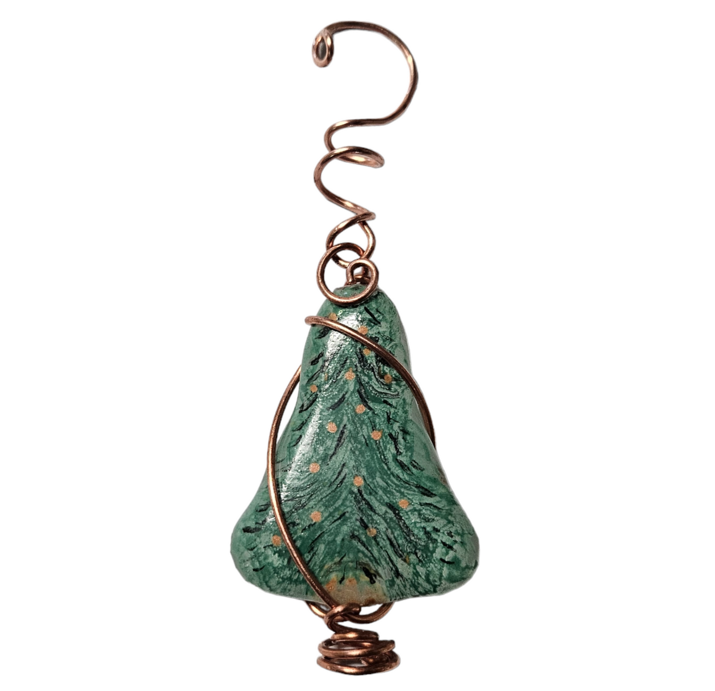 Fused Glass Christmas Tree Ornament