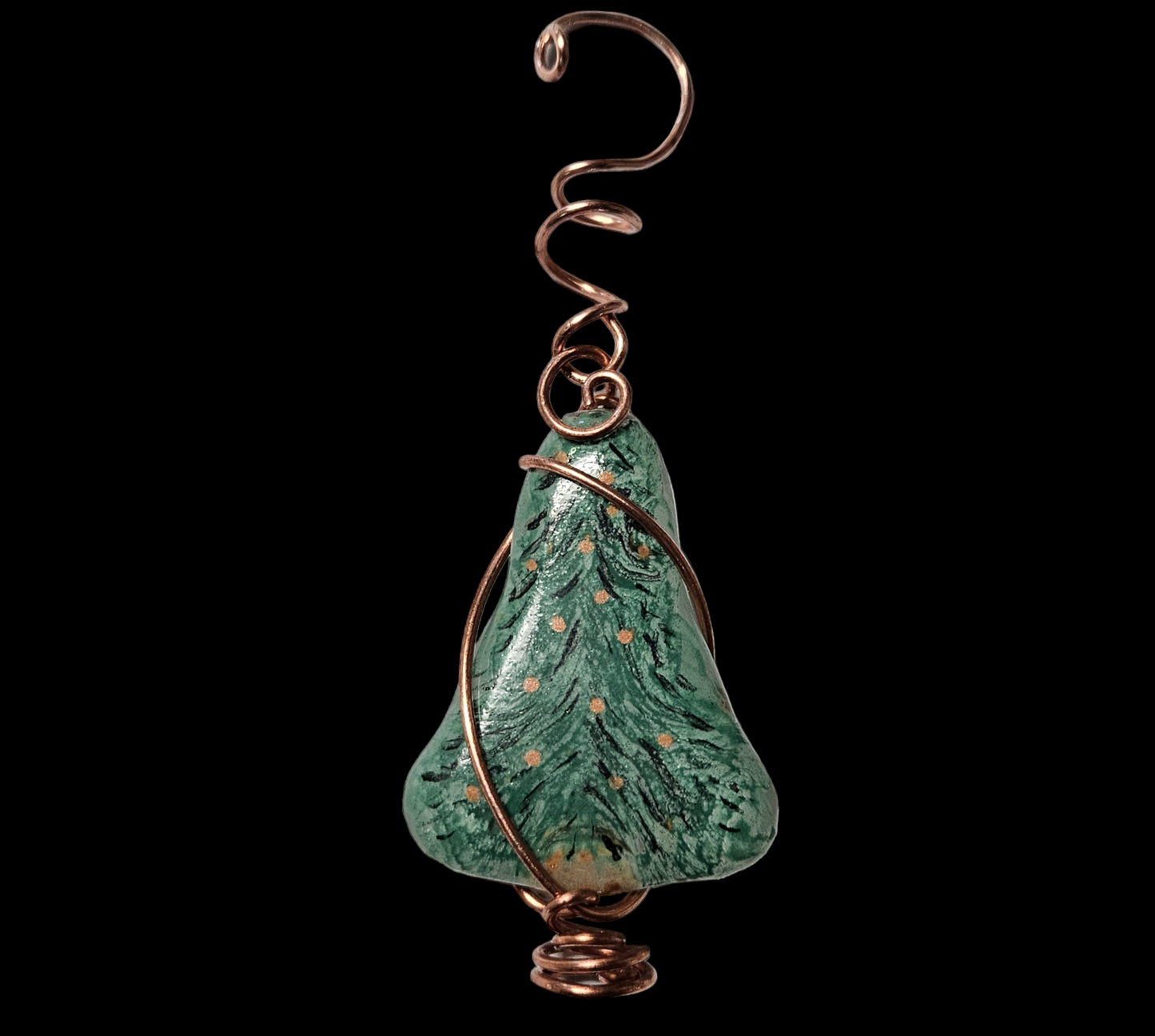 Fused Glass Christmas Tree Ornament