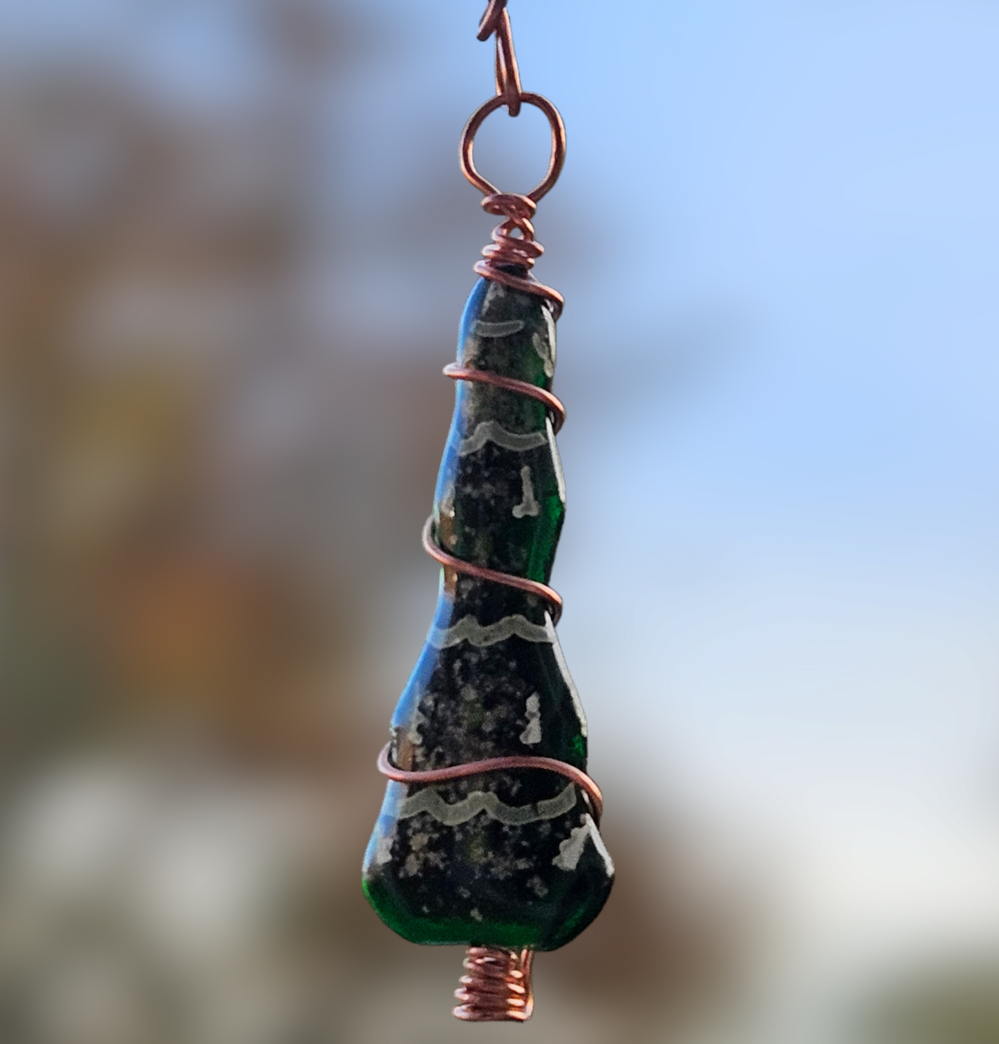 Fused Glass Christmas Tree Ornament