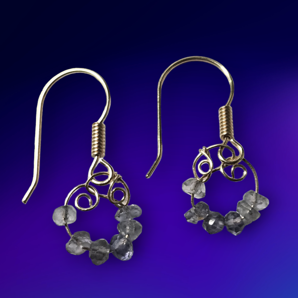 Iolite earrings 2025
