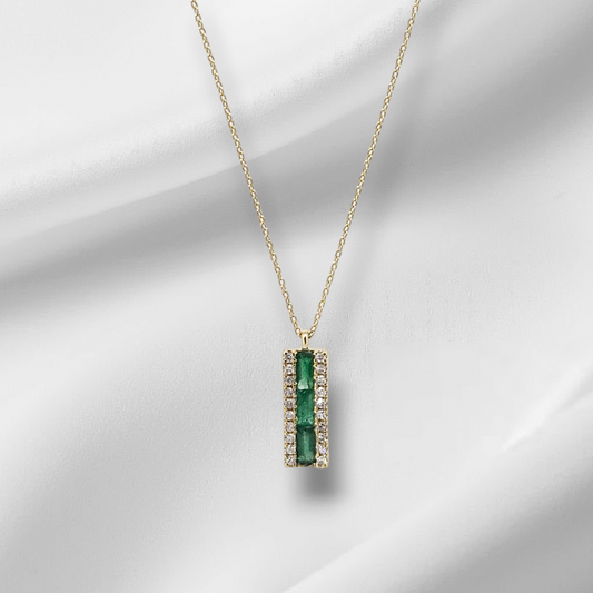 Emerald and Diamond Necklace