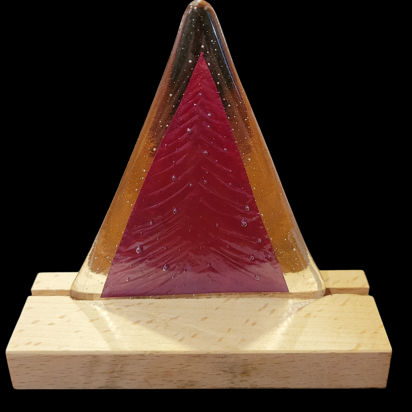 Fused Glass Christmas Tree Decoraton