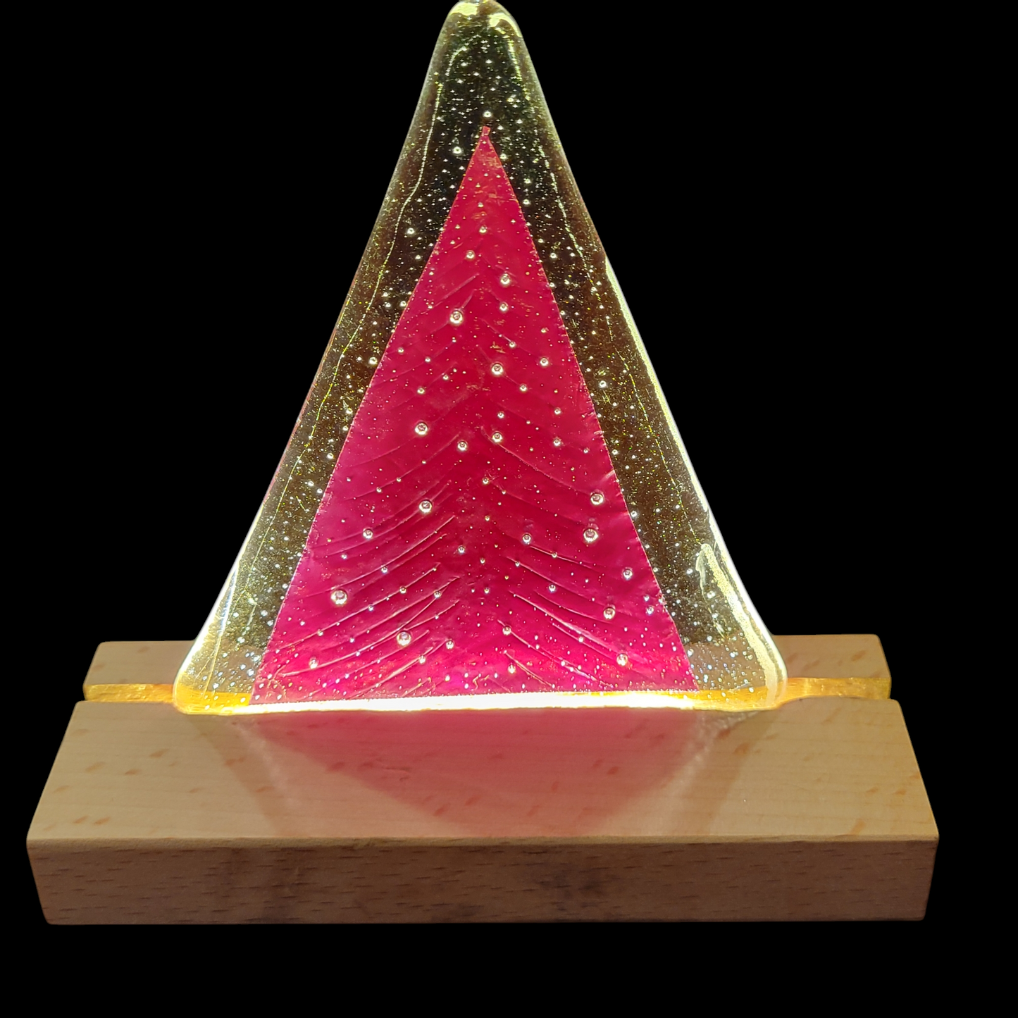 Fused Glass Christmas Tree Decoraton