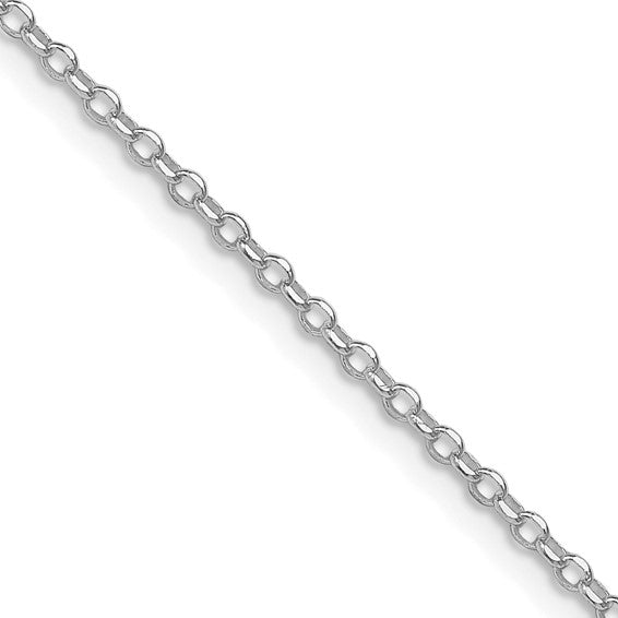 22" Sterling silver rolo cable chain 1.75mm