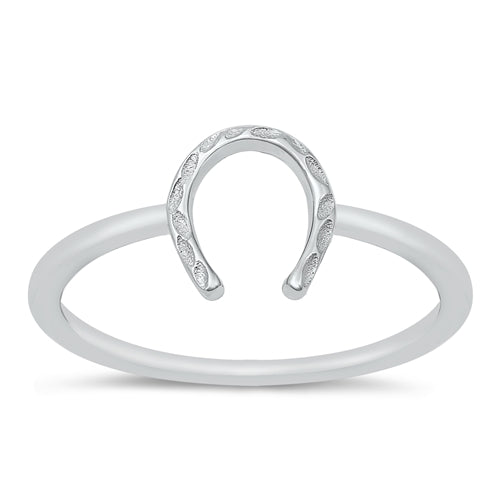 Sterling Horseshoe Ring sz. 8