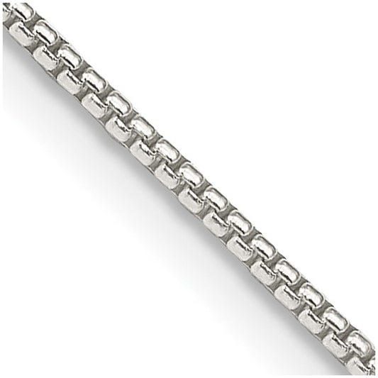 22" Sterling Silver Rounded Box Chain