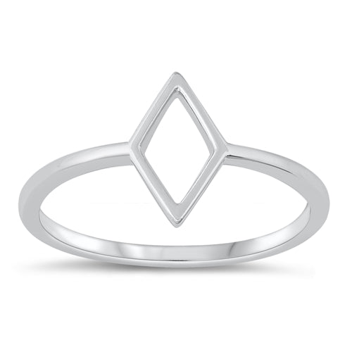 Sterling Diamond Shape Ring