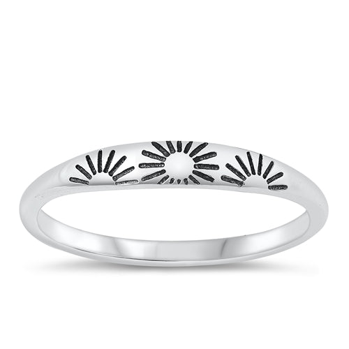 Sterling Sun Ring Sz. 7